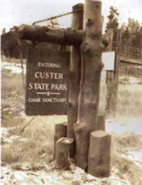 Entering Custer State Park