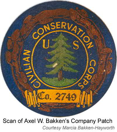 Axel W. Bakken CCC Company Patch