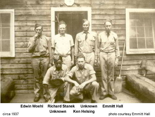 Emmitt Hall with group at Camp Doran