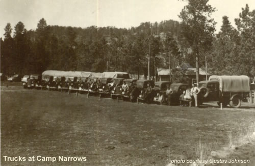 Trucks at CCC Camp Narrows