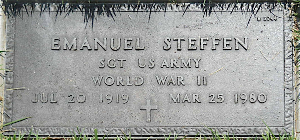 Emanuel Steffen cemetary stone