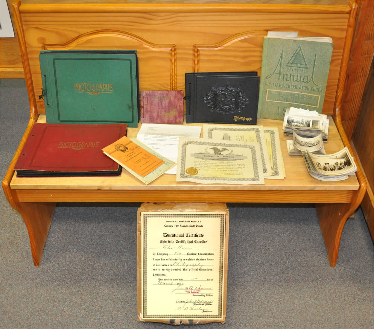 Cleo Ames donated CCC items