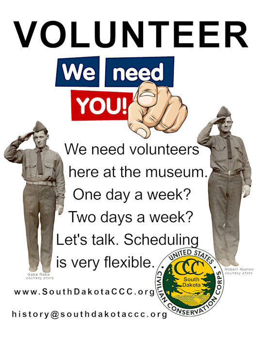 Volunteer at the CCC Museum of South Dakota