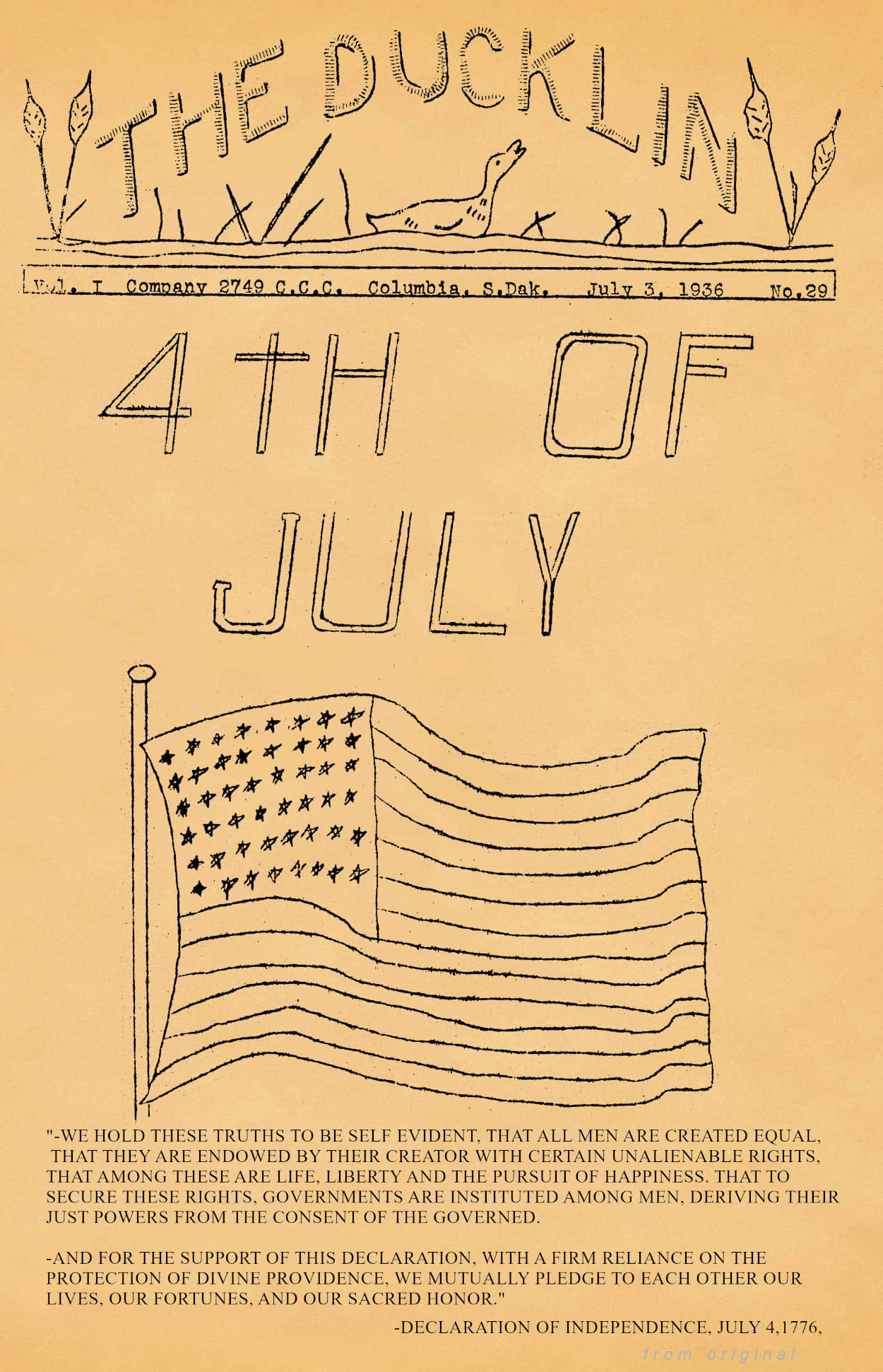 The Ducklin, July 1936