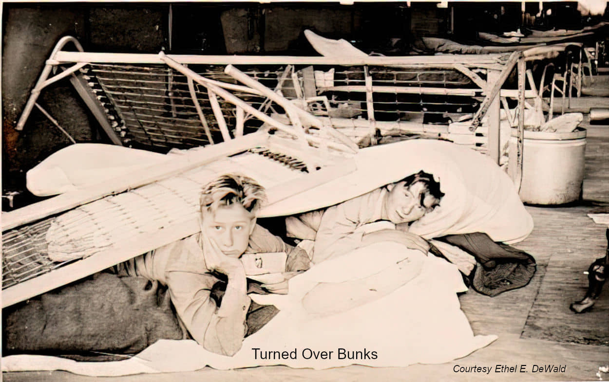Turned Over Bunks