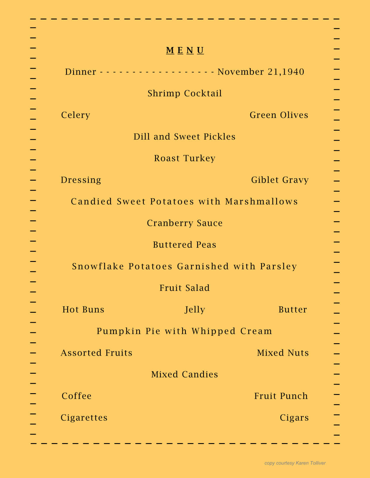 CCC Company 2754 Badlands Meal Choices