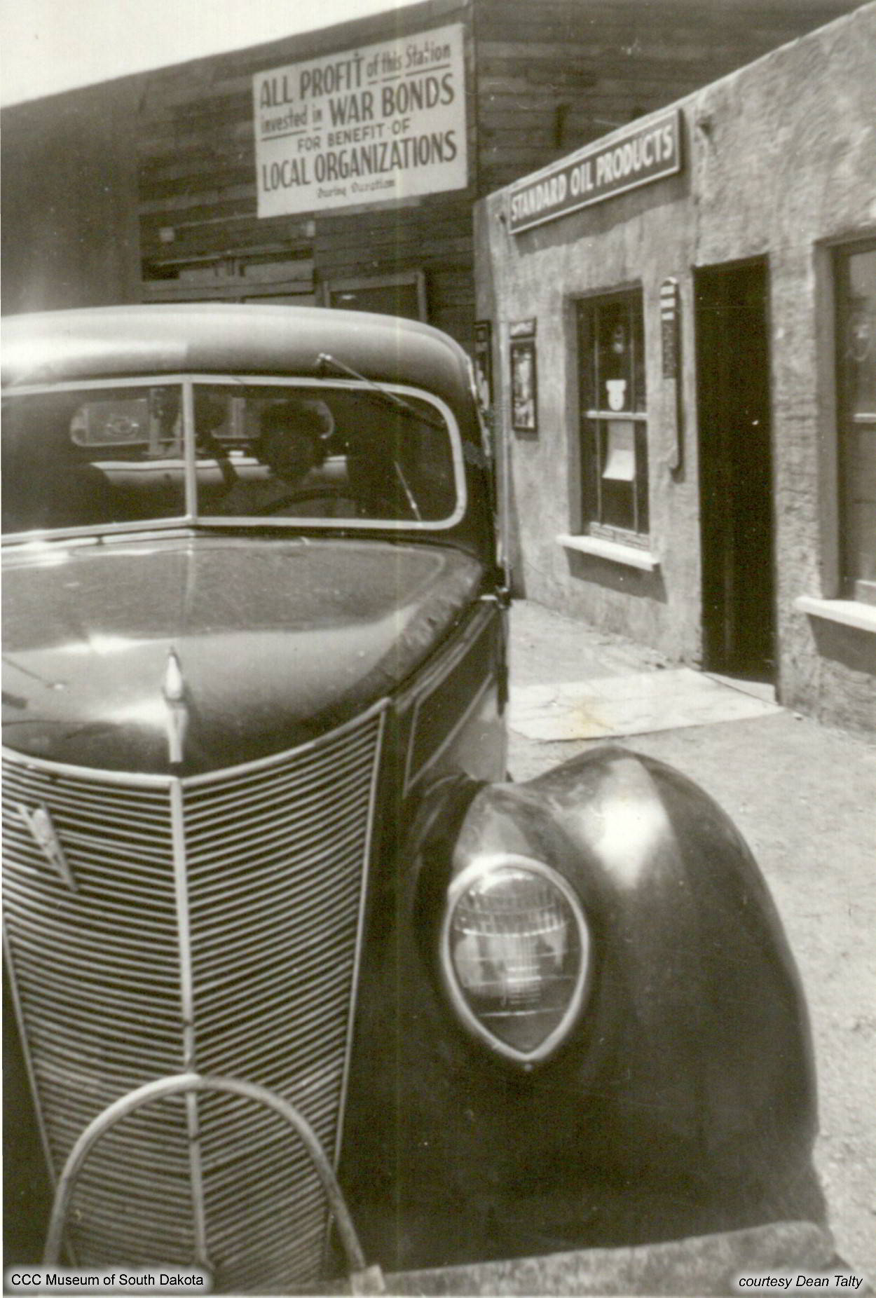 Car, Gas Station, War Bonds 