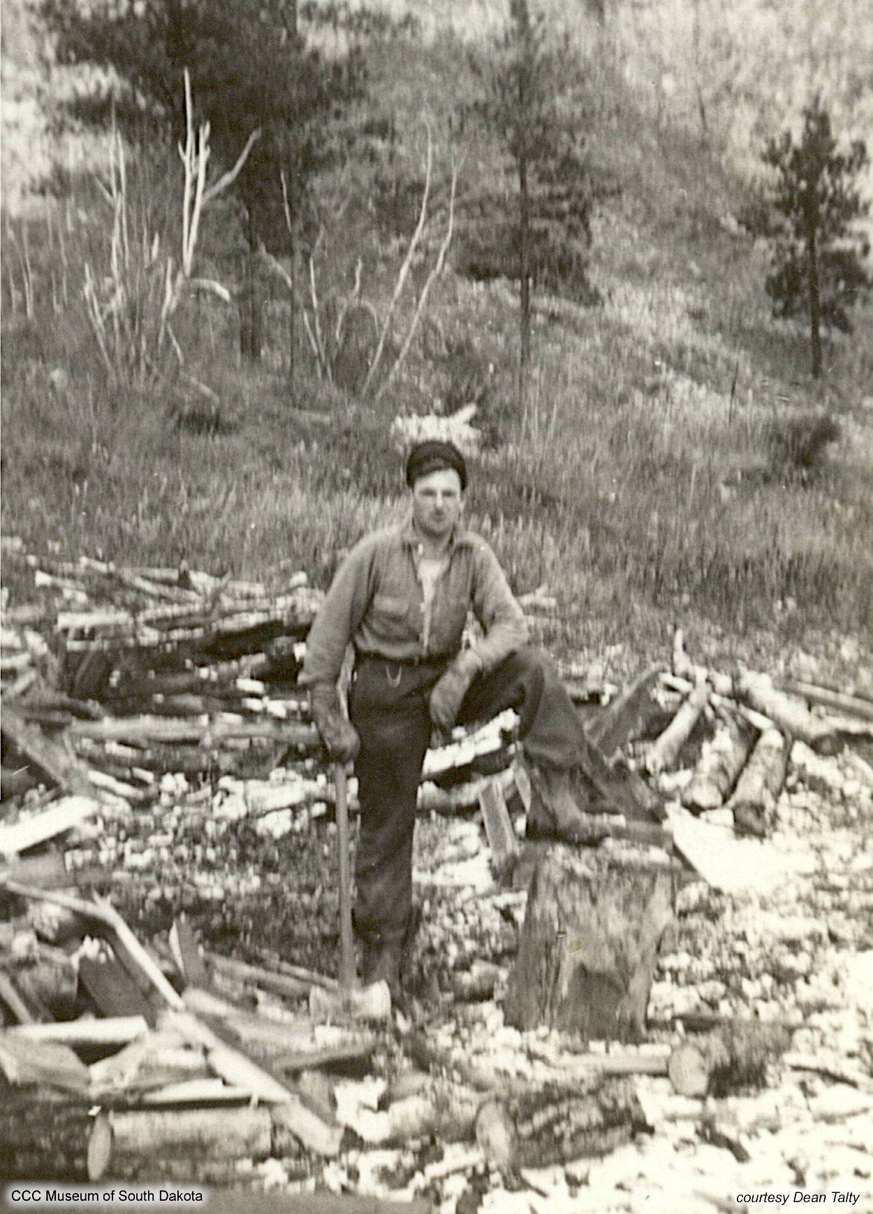 Dean Talty Chopping Wood