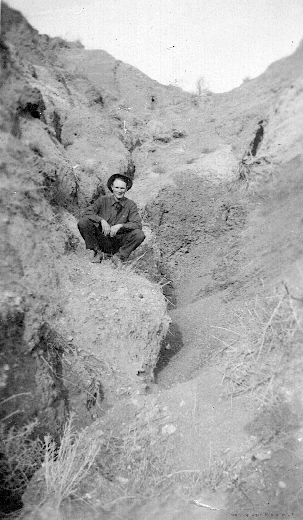 CCC man in the Badlands