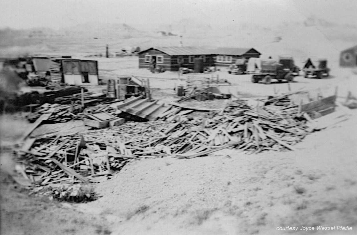 Camp buildings and materials