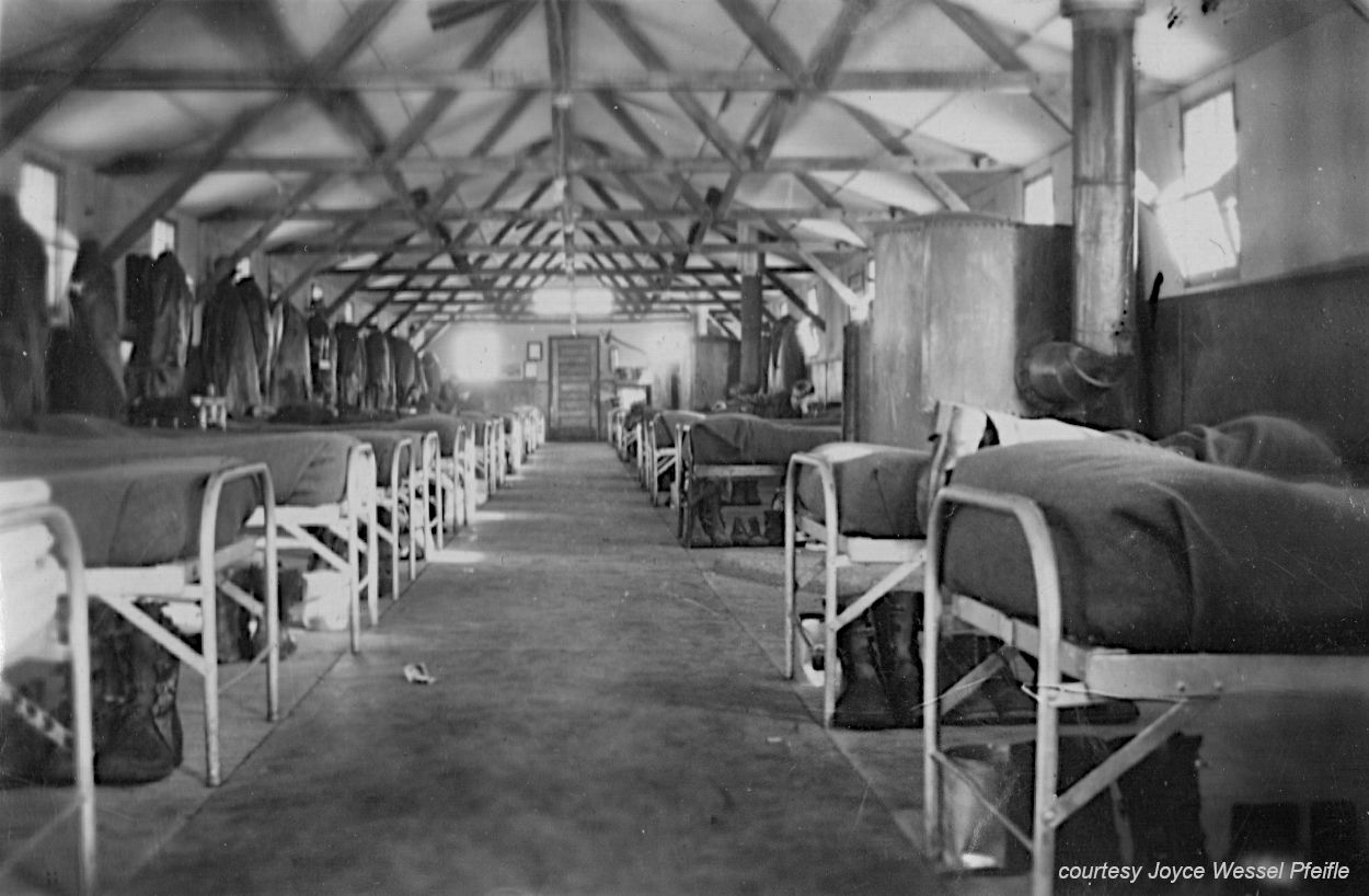 inside of the barracks
