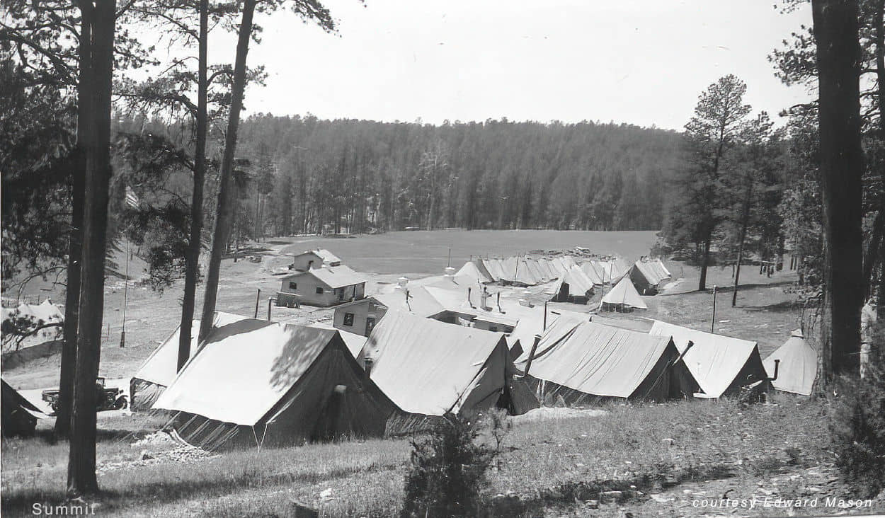 the tents at Camp Summit