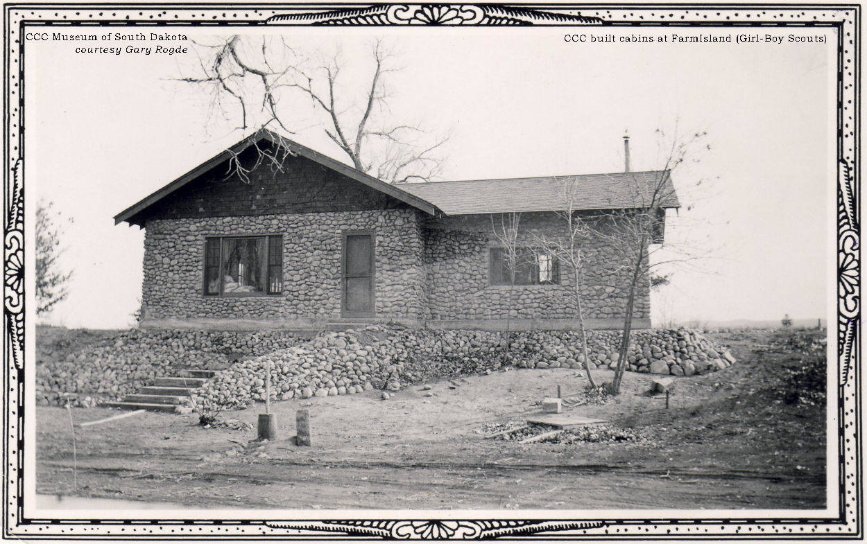 Farm Island cabin built by CCC