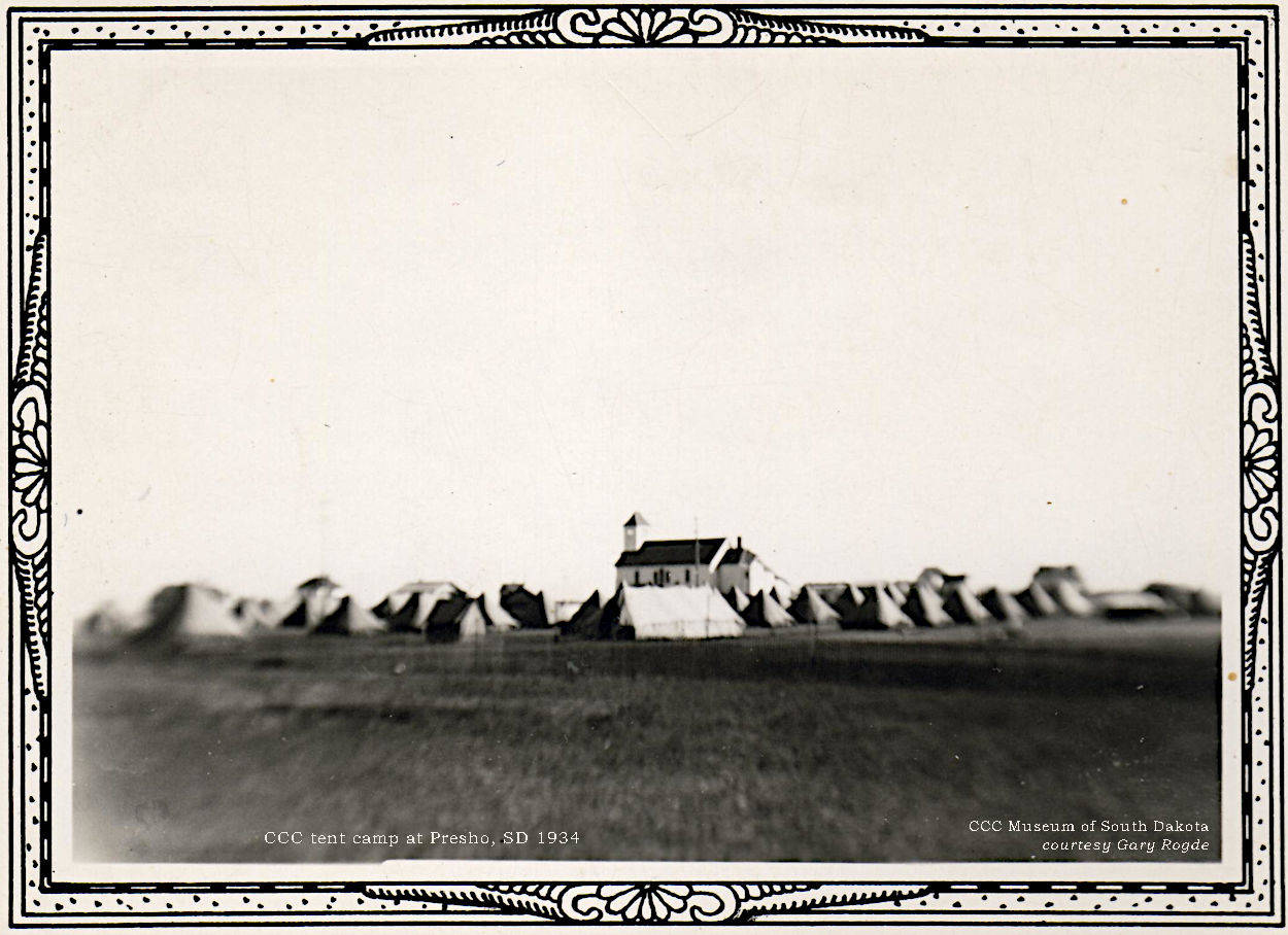 Tent camp at Presho South Dakota