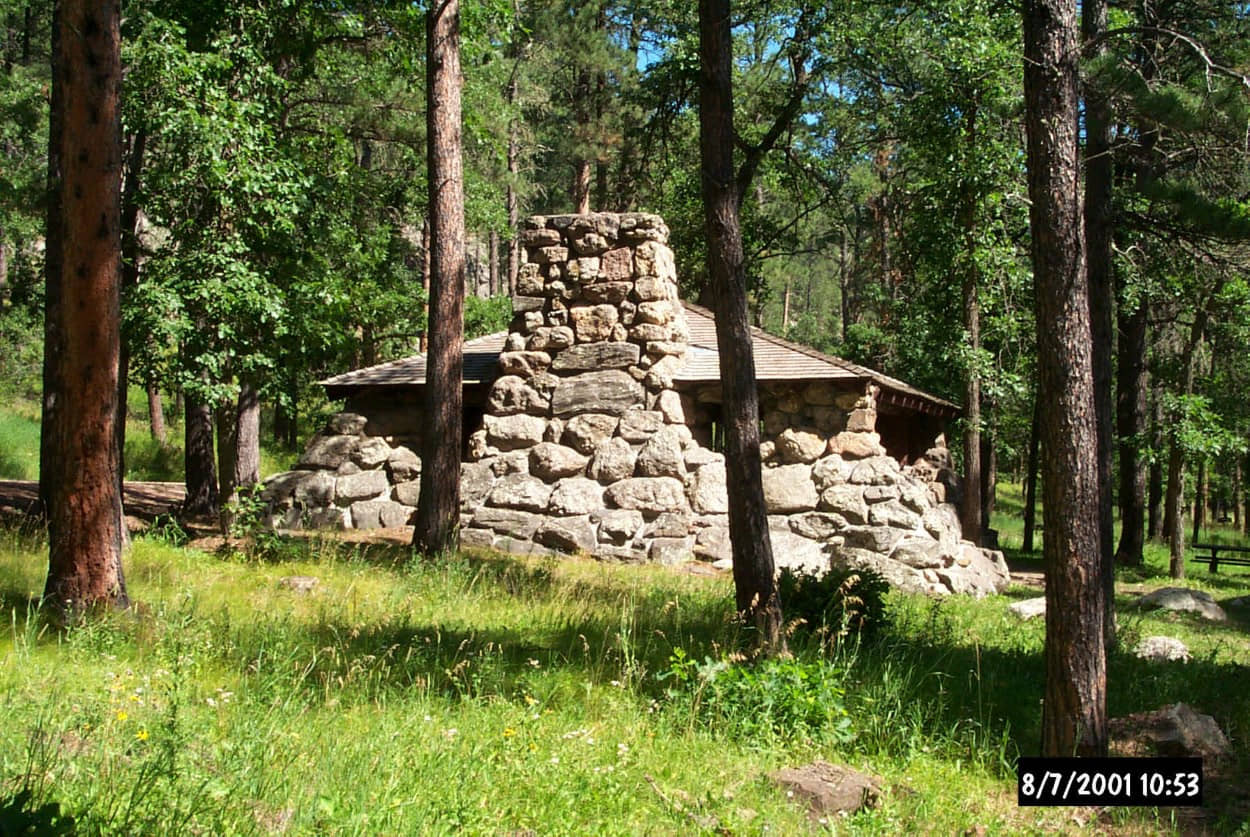 Picnic shelter in 2001