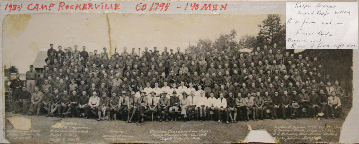 1934 Company 1794 Camp Rockerville - 140 Men