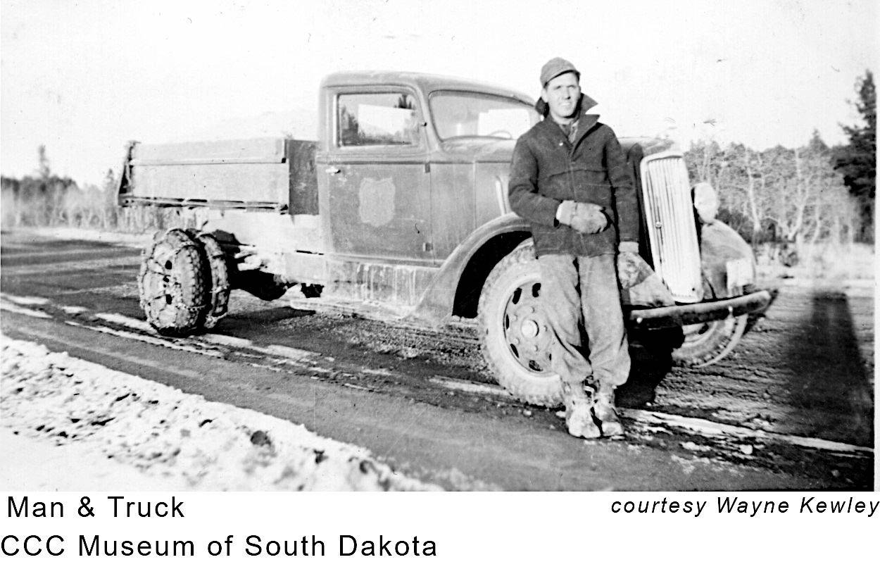 CCC Man and Truck on Road