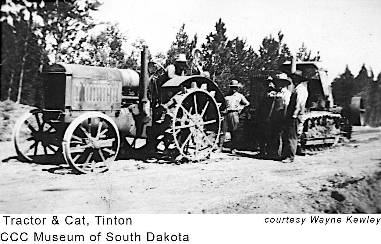 Tractor and Cat at Tinton