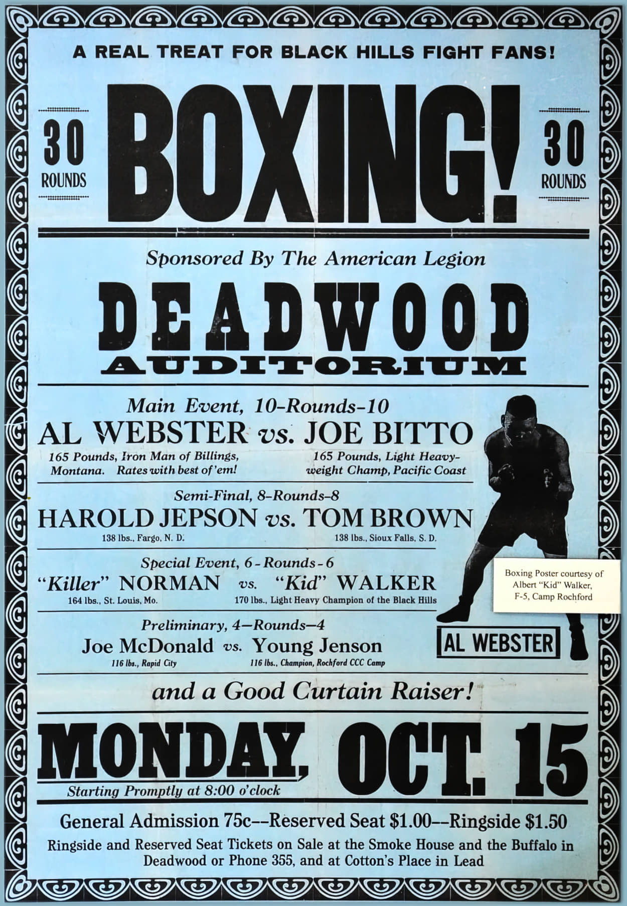 Boxing Poster from Al Walker