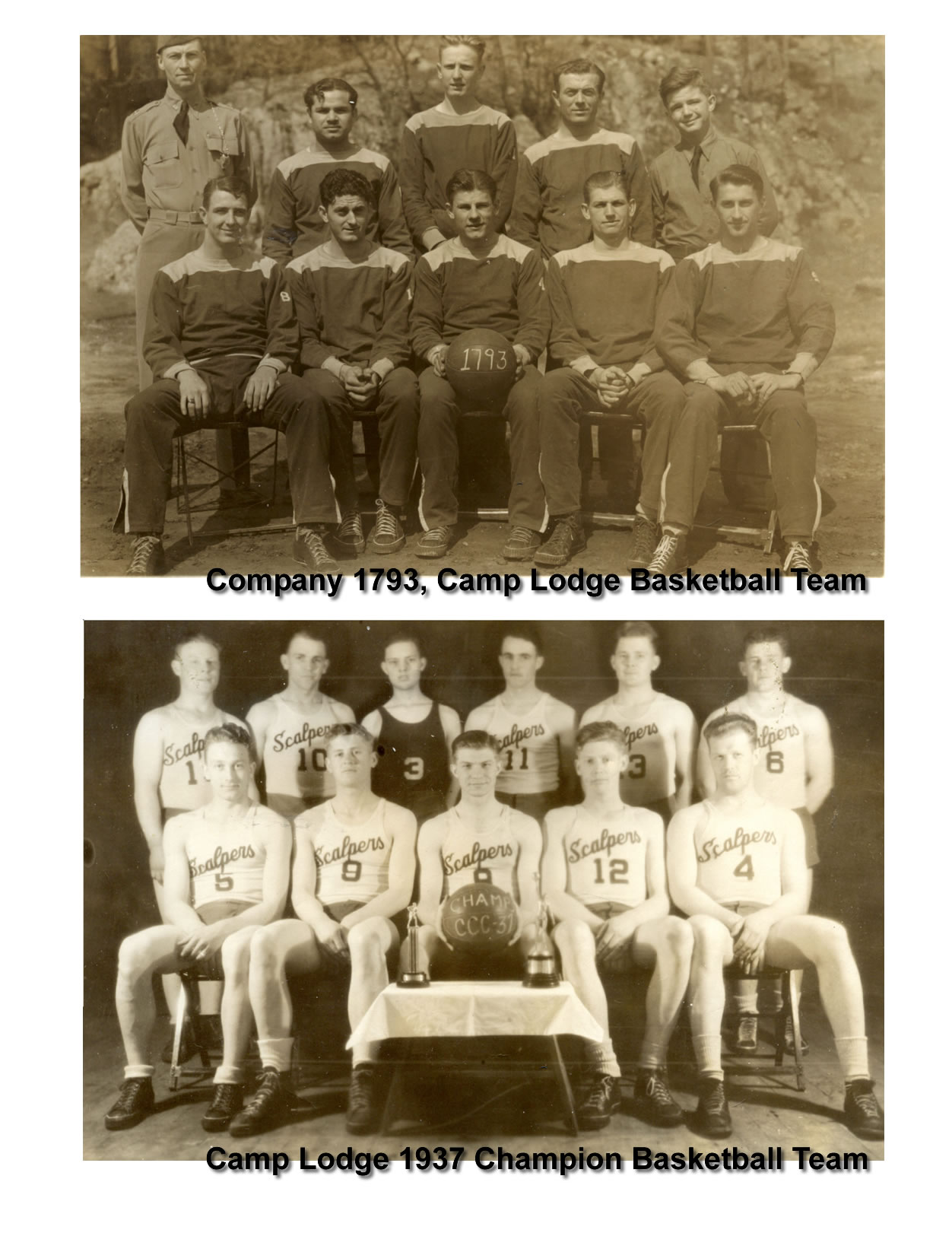 CCC Camp Lodge Basketball Teams