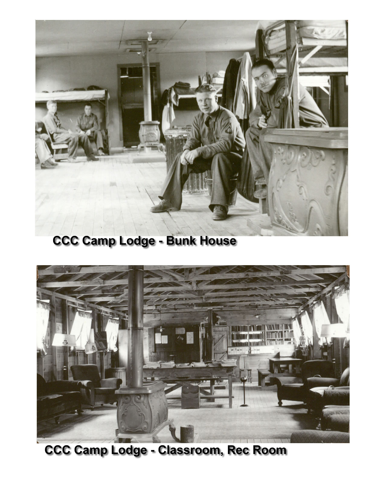 CCC Camp Lodge - Bunk House - Rec Room